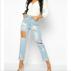Boohoo Blue  Demin Jeans sz 6